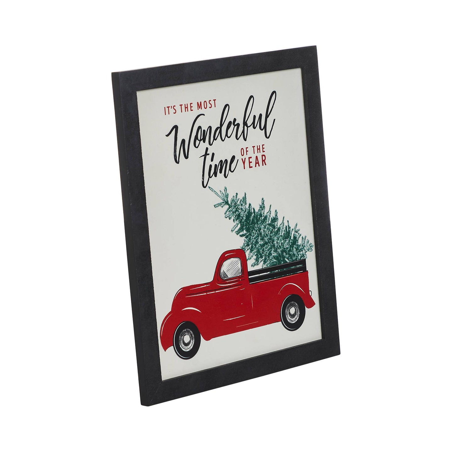 It's The Most Wonderful Time Truck Framed Wall Hanging Sign