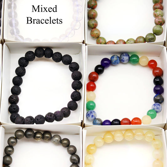 Assorted Gemstone Stretch Bracelets