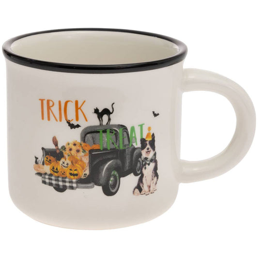 Halloween Truck Pups Ceramic Mug Halloween