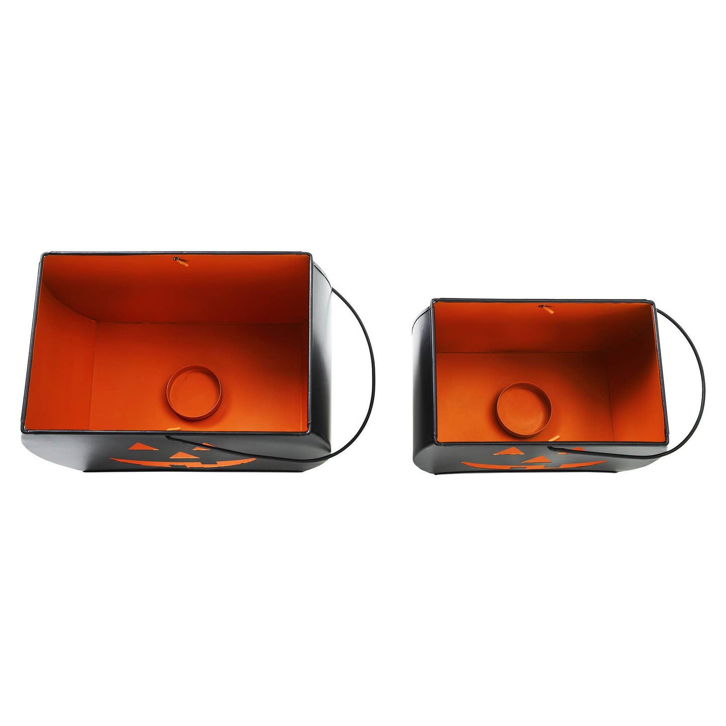 Tealight Holders Trick Or Treat Black Set of 2