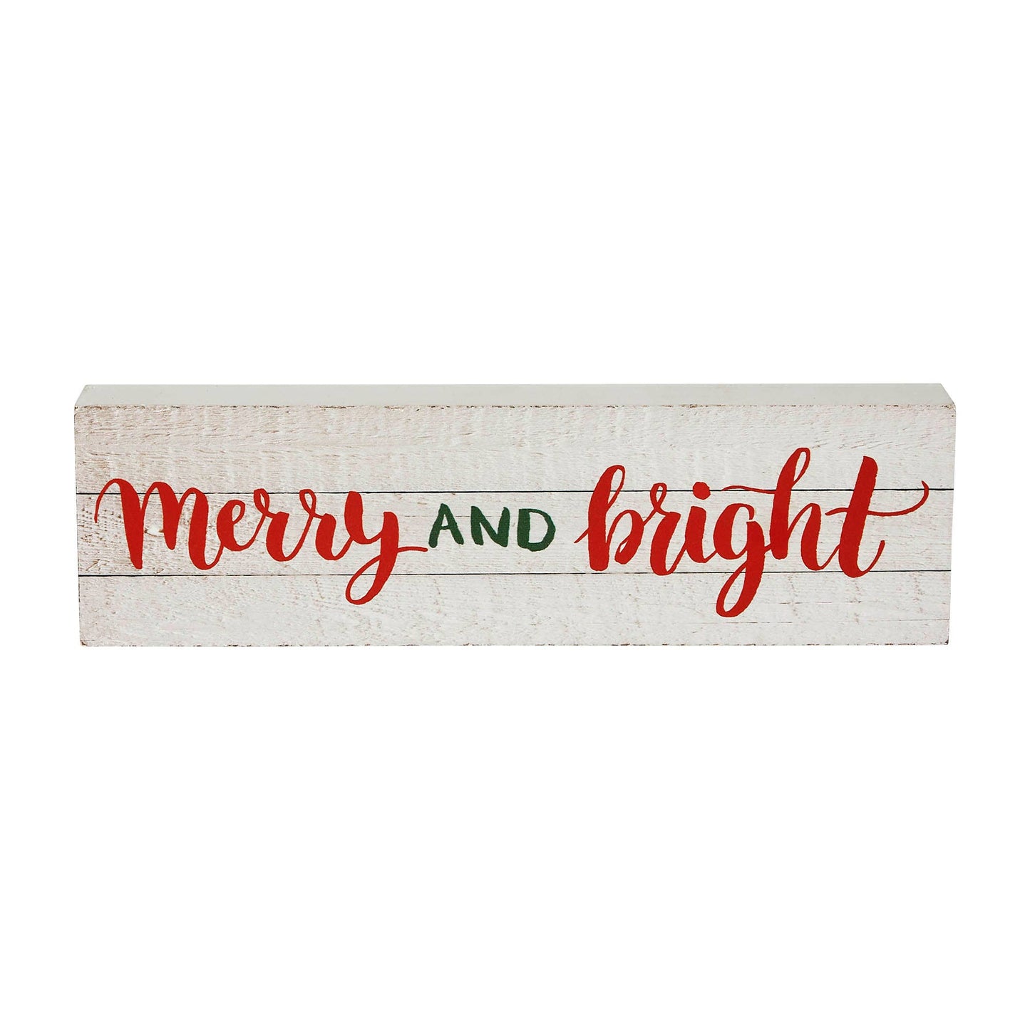 Merry and Bright Block Sign