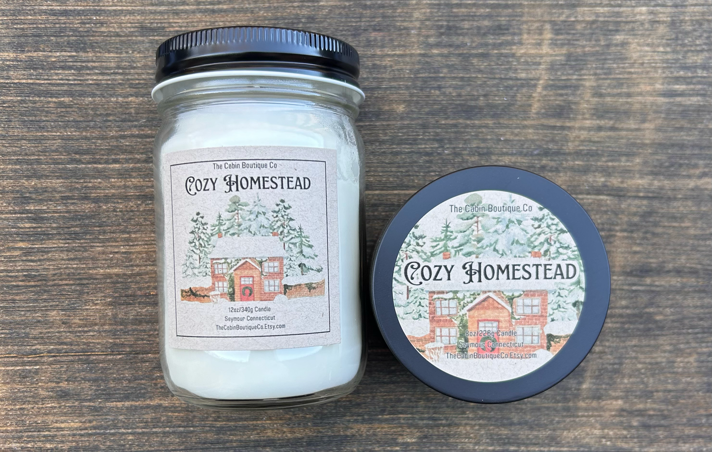 Cozy Homestead Candle - Christmas Collection - Holiday