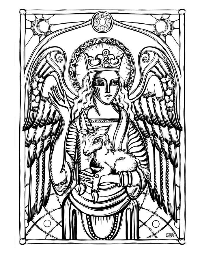 Sacred Angels: Coloring Experiences for Mystical & Magical